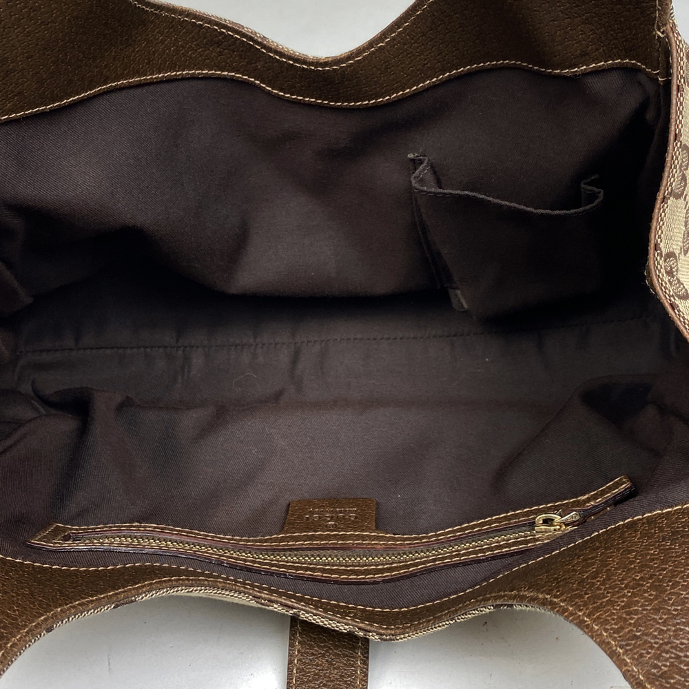 Gucci New Jackie Shoulder Line One Shoulder Bag Brown Bag Canvas Shoulder - Picture 5 of 5